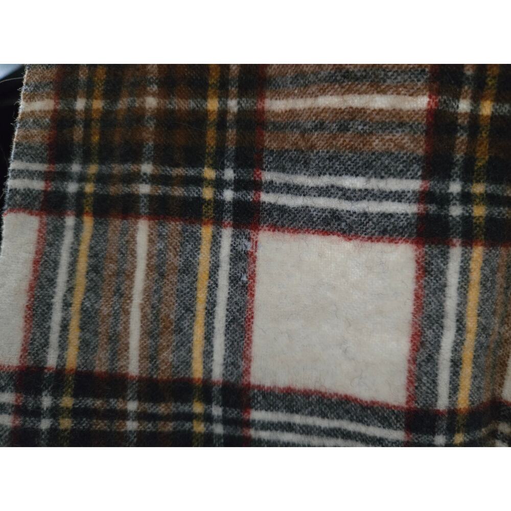 Heritage Vintage Pendleton 100% Virgin Wool Plaid Fringe Scarf Rectangle Preppy - Picture 8 of 9